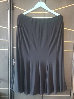 Joseph Ribkoff Black A-Line Midi Skirt